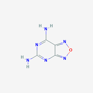 molecular formula C4H4N6O B13092413 [1,2,5]Oxadiazolo[3,4-d]pyrimidine-5,7-diamine CAS No. 30745-07-4