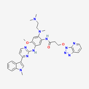 3-((3H-[1,2,3]Triazolo[4,5-b]pyridin-3-yl)oxy)-N-(2-((2-(dimethylamino)ethyl)(methyl)amino)-4-methoxy-5-((4-(1-methyl-1H-indol-3-yl)pyrimidin-2-yl)amino)phenyl)propanamide