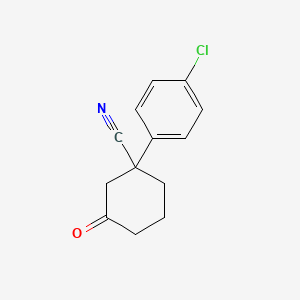 1-(4-Chlorophenyl)-3-oxocyclohexanecarbonitrile