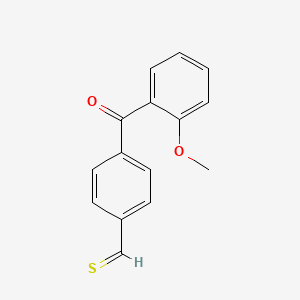 4-(2-Methoxybenzoyl)thiobenzaldehyde