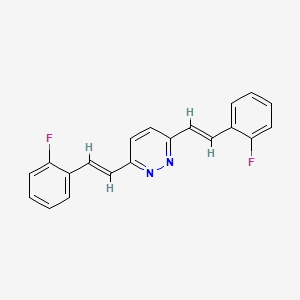 3,6-Bis(2-fluorostyryl)pyridazine