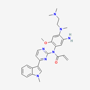 N-(5-Amino-4-((2-(dimethylamino)ethyl)(methyl)amino)-2-methoxyphenyl)-N-(4-(1-methyl-1H-indol-3-yl)pyrimidin-2-yl)acrylamide