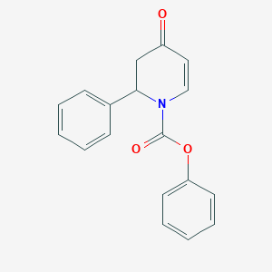 Phenyl 4-oxo-2-phenyl-3,4-dihydropyridine-1(2H)-carboxylate