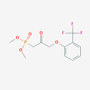 [2-Oxo-3-(2-trifluoromethylphenoxy)-propyl]-phosphonic acid dimethyl ester