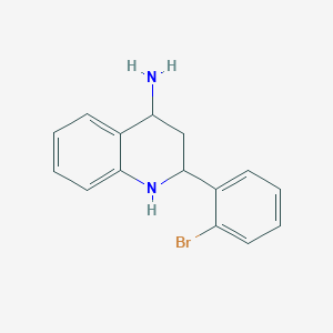 2-(2-Bromophenyl)-1,2,3,4-tetrahydroquinolin-4-amine