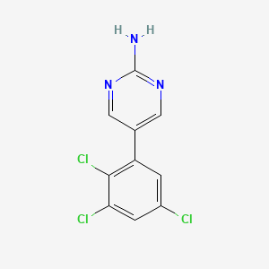 5-(2,3,5-Trichlorophenyl)pyrimidin-2-amine