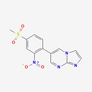 6-(4-(Methylsulfonyl)-2-nitrophenyl)imidazo[1,2-a]pyrimidine