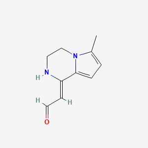 (2Z)-2-(6-methyl-3,4-dihydro-2H-pyrrolo[1,2-a]pyrazin-1-ylidene)acetaldehyde