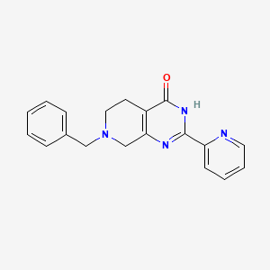 7-Benzyl-2-(pyridin-2-yl)-5,6,7,8-tetrahydropyrido[3,4-d]pyrimidin-4(3H)-one