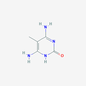 molecular formula C5H8N4O B13093022 4,6-Diamino-5-methylpyrimidin-2(1H)-one 