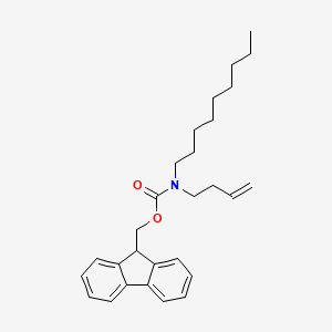 molecular formula C28H37NO2 B13093033 (9H-Fluoren-9-yl)methyl but-3-en-1-yl(nonyl)carbamate 