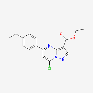 Ethyl 7-chloro-5-(4-ethylphenyl)pyrazolo[1,5-a]pyrimidine-3-carboxylate