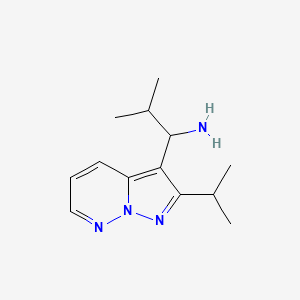 1-(2-Isopropylpyrazolo[1,5-b]pyridazin-3-yl)-2-methylpropan-1-amine