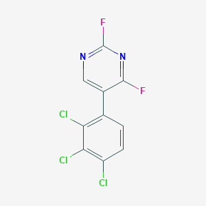 2,4-Difluoro-5-(2,3,4-trichlorophenyl)pyrimidine