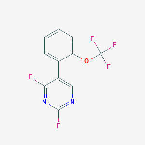 2,4-Difluoro-5-(2-(trifluoromethoxy)phenyl)pyrimidine