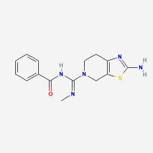 (Z)-N-((2-Amino-6,7-dihydrothiazolo[5,4-c]pyridin-5(4H)-yl)(methylimino)methyl)benzamide