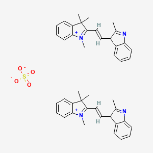 1,3,3-Trimethyl-2-(2-(2-methyl-3H-indol-3-yl)vinyl)-3H-indol-1-iumsulfate