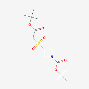 Tert-butyl 3-((2-(tert-butoxy)-2-oxoethyl)sulfonyl)azetidine-1-carboxylate