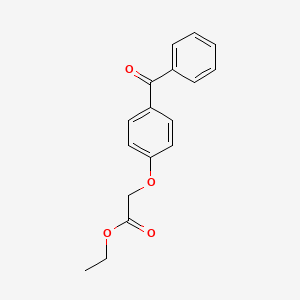 molecular formula C17H16O4 B1309320 Ethyl 2-(4-benzoylphenoxy)acetate CAS No. 51848-56-7