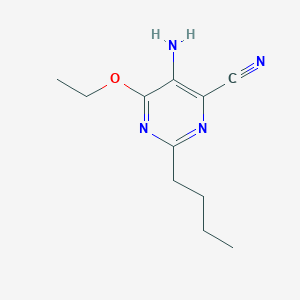 5-Amino-2-butyl-6-ethoxypyrimidine-4-carbonitrile