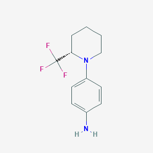 (S)-4-(2-Trifluoromethyl-piperidin-1-yl)-aniline