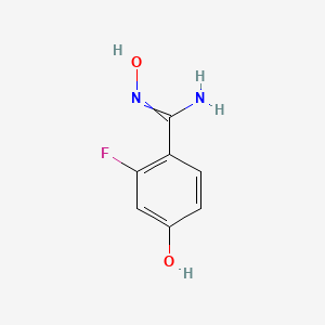 molecular formula C7H7FN2O2 B1309323 2-Fluoro-N,4-dihydroxybenzimidamide 