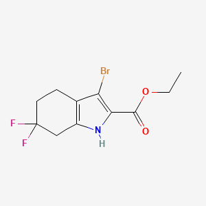 Ethyl 3-bromo-6,6-difluoro-4,5,6,7-tetrahydro-1H-indole-2-carboxylate