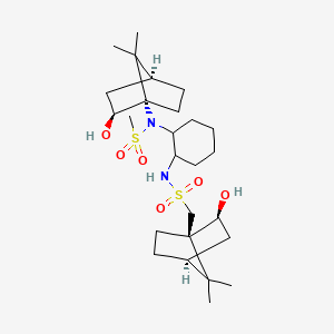 1-((1R,2S,4S)-2-Hydroxy-7,7-dimethylbicyclo[2.2.1]heptan-1-yl)-N-(2-(((1S,2S,4S)-2-hydroxy-7,7-dimethylbicyclo[2.2.1]heptan-1-yl)methylsulfonamido)cyclohexyl)methanesulfonamide