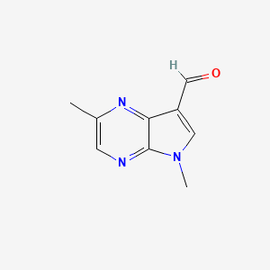 2,5-Dimethyl-5H-pyrrolo[2,3-b]pyrazine-7-carbaldehyde