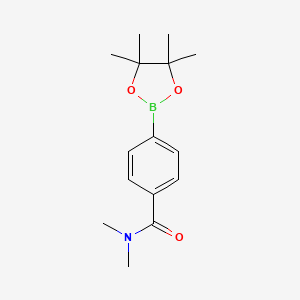 molecular formula C15H22BNO3 B1309357 N,N-dimethyl-4-(4,4,5,5-tetramethyl-1,3,2-dioxaborolan-2-yl)benzamide CAS No. 400727-57-3