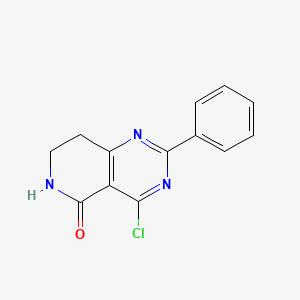 4-Chloro-2-phenyl-7,8-dihydropyrido[4,3-D]pyrimidin-5(6H)-one