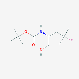 tert-butyl N-[(2R)-4-fluoro-1-hydroxy-4-methylpentan-2-yl]carbamate