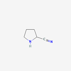 molecular formula C5H8N2 B1309360 Pyrrolidine-2-carbonitrile CAS No. 5626-49-3