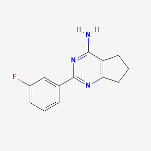 2-(3-fluorophenyl)-6,7-dihydro-5H-cyclopenta[d]pyrimidin-4-amine