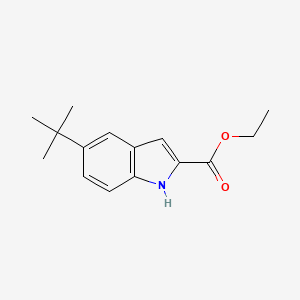 molecular formula C15H19NO2 B1309363 5-叔丁基-1H-吲哚-2-羧酸乙酯 CAS No. 194490-18-1