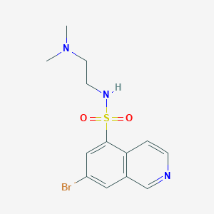 molecular formula C13H16BrN3O2S B13093665 7-Bromo-N-(2-(dimethylamino)ethyl)isoquinoline-5-sulfonamide 