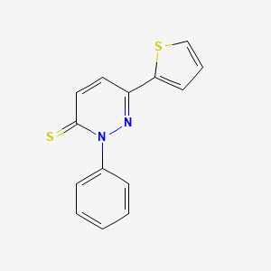 2-Phenyl-6-(thiophen-2-yl)pyridazine-3(2H)-thione