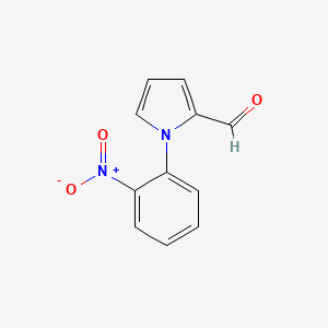 molecular formula C11H8N2O3 B1309384 1-(2-nitrophenyl)-1H-pyrrole-2-carbaldehyde CAS No. 33265-61-1