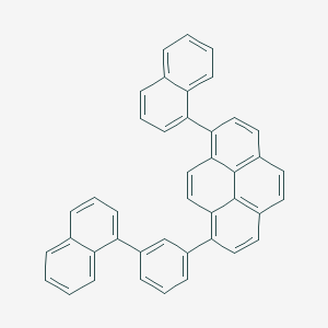 molecular formula C42H26 B13093884 1-(Naphthalen-1-yl)-8-(3-(naphthalen-1-yl)phenyl)pyrene 