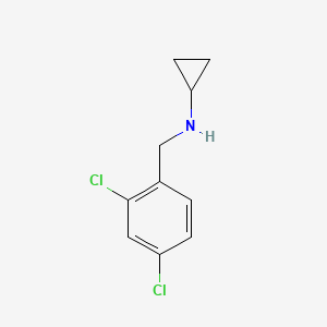 molecular formula C10H11Cl2N B1309400 环丙基-(2,4-二氯苄基)-胺 CAS No. 892568-95-5