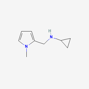 molecular formula C9H14N2 B1309402 N-[(1-甲基-1H-吡咯-2-基)甲基]环丙胺 CAS No. 713501-65-6