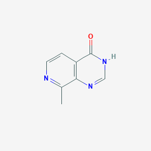 molecular formula C8H7N3O B13094044 8-Methylpyrido[3,4-d]pyrimidin-4(3H)-one 