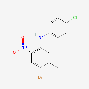 4-Bromo-N-(4-chlorophenyl)-5-methyl-2-nitroaniline