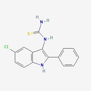 (5-Chloro-2-phenyl-1H-indol-3-yl)thiourea