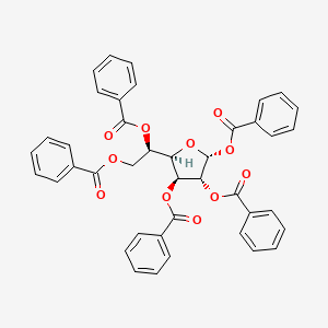 [(2R)-2-benzoyloxy-2-[(2R,3S,4R,5R)-3,4,5-tribenzoyloxyoxolan-2-yl]ethyl] benzoate