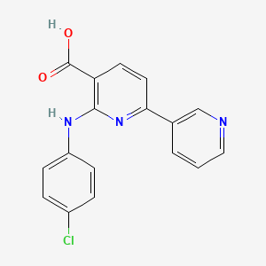 6-((4-Chlorophenyl)amino)-[2,3'-bipyridine]-5-carboxylic acid