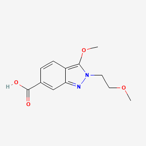 3-Methoxy-2-(2-methoxyethyl)-2H-indazole-6-carboxylic acid