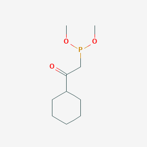 molecular formula C10H19O3P B13094278 Dimethyl (2-cyclohexyl-2-oxoethyl)phosphonite 