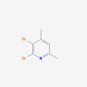 molecular formula C7H7Br2N B1309431 2,3-Dibrom-4,6-dimethylpyridin CAS No. 610261-10-4