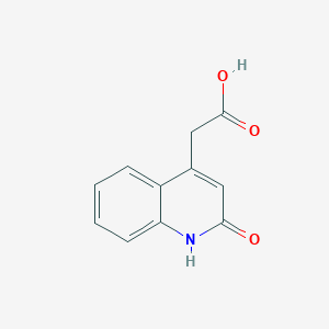 molecular formula C11H9NO3 B1309432 2-(2-氧代-1,2-二氢喹啉-4-基)乙酸 CAS No. 21298-80-6